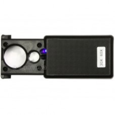 Лупа Magnifiers 9881 выдвижная с LED подсветкой и ультрафиолетовой лампой, 30Х21мм+ 60Х12мм