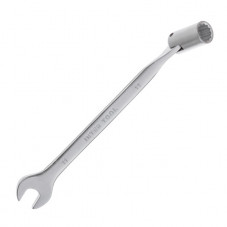 Ключ рожково-накидный шарнирный 11 мм, CrV, покрытие сатин-хром INTERTOOL XT-1411